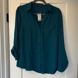 The Limited Deep Teal Button-Down Shirt